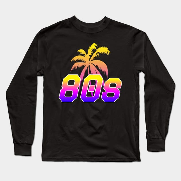 80s Vaporwave Long Sleeve T-Shirt by superdupertees